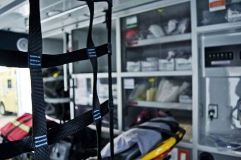 Intérieur ambulance (Photographe Vicky Brunoro-Laporte)